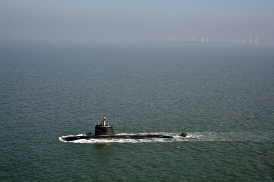Okręt podwodny typu Scorpene INS Vagir. / Zdjęcie: Indyjskie Ministerstwo Obrony