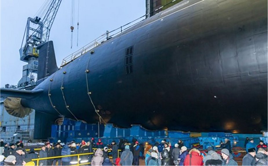 Rosyjski okręt podwodny projektu 885M Nowosybirsk. / Zdjęcie: Vpk