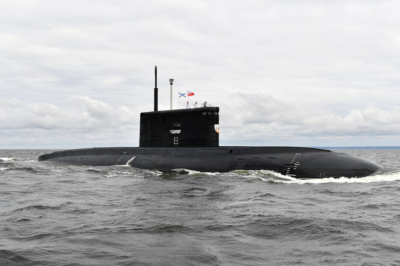 Okręt podwodny typ Projekt 636.3 Warszawianka. /Zdjęcie: Alexei Nikolsky/TASS /Agencja FORUM