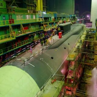 Budowa okrętow podwodnych w stoczni Sevmash. / Zdjęcie: Sevmash
