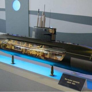 Model rosyjskiego okrętu podwodnegotypu Amur 1650. / Zdjęcie: wukong.toutiao