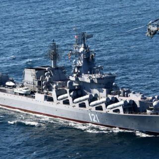 Krążownik rakietowy Moskwa. / Zdjęcie: Ministry of Defence