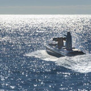 Bezzałogowy okręt nawodny ULAQ. / Zdjęcie: Stocznia Ares