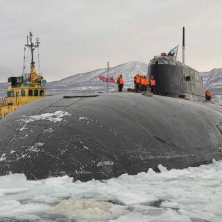 Atomowy okręt podwodny proj. 949A K-150 Tomsk. / Zdjęcie: Sergey Konovalov