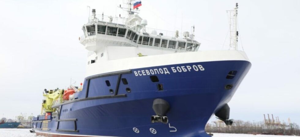 Rosyjski okręt logistyczny Wsiewołod Bobrow. / Zdjęcie: Ministerstwo Obrony Rosji