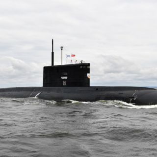 Okręt podwodny typ Projekt 636.3 Warszawianka. /Zdjęcie: Alexei Nikolsky/TASS /Agencja FORUM
