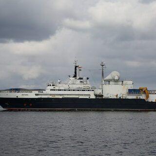 Rosyjski okręt szpiegowski Jantar. / Zdjęcie: fr.wikipedia.org/Andrey Luzik