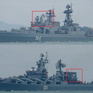 Rosyjskie okręty wojenne muszą wrócić do Władywostoku, gdyż nie przepłynęły przez Bosfor. / Zdjęcie: Twitter