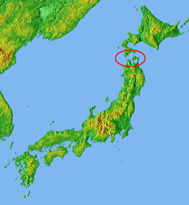 Cieśnina Tsugaru. / Mapa: commons.wikimedia.org