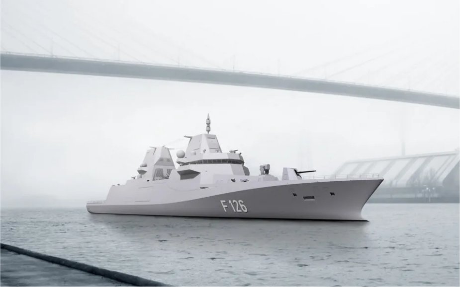 Artystyczna wizja przyszłej fregaty F126 niemieckiej marynarki wojennej. / Zdjęcie: Damen