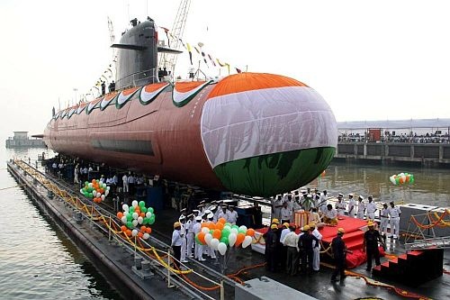 Okręt podwodny typu Kalvari. / Zdjęcie: Marynarka Wojenna Indii