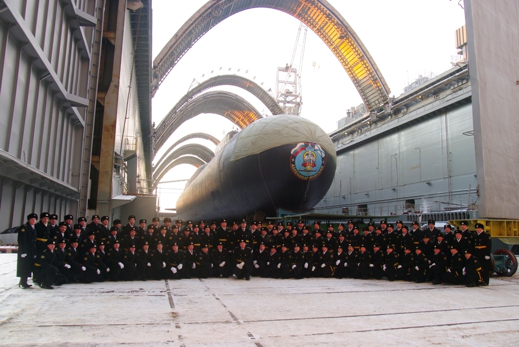 Atomowy okręt podwodny Knyz Oleg przed wodowaniem. / Zdjęcie: Marynarka Wojenna Rosji