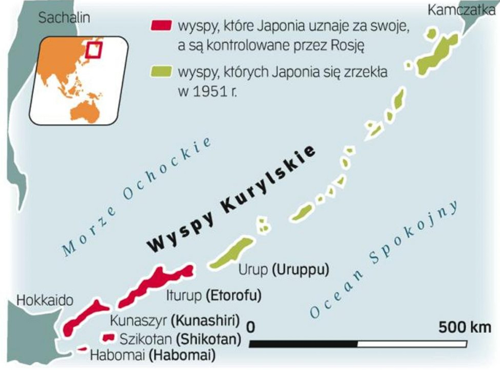 Sporne Wyspy Kurylskie.