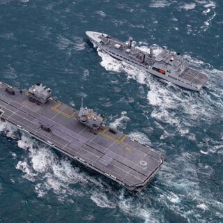 Lotniskowiec HMS Queen Elizabeth. / Zdjęcie: Royal Navy