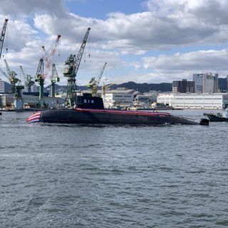 Hakugei drugi okręt podwodny typu Taigei. / Zdjęcie: twitter.com/crazyquail_BT