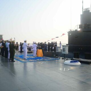Uroczyste oddanie do użytku okrętu podwodnego Typ 035B. / Zdjęcie: Naczelny Dowódca Służb Obronnych Mjanmy