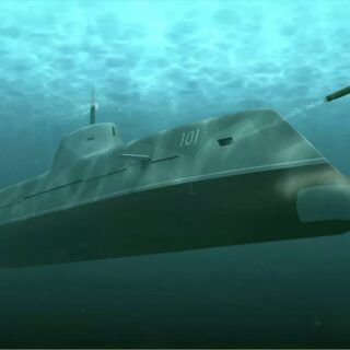 Artystyczne wizja podwodnego okrętu patrolowego Strazh. / Zdjęcie: : Rubin Designs Bureau