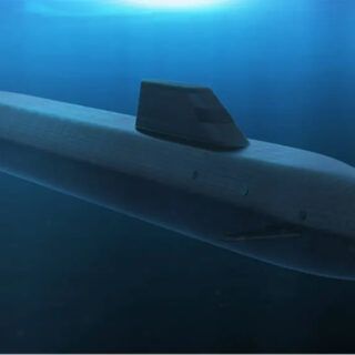 Wizja artystyczna przyszłego okrętu podwodnego dla Royal Navy typu Dreadnought. / Grafika BAE Systems