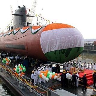 Okręt podwodny typu Kalvari. / Zdjęcie: Marynarka Wojenna Indii