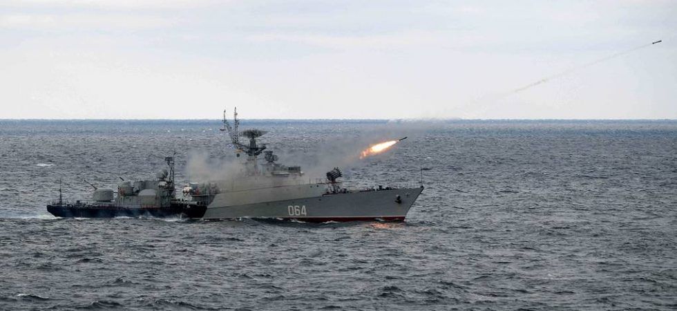 Mały okręt do zwalczania okrętów podwodnych Yeisk. / Zdjęcie: Aleksiej Drużninin/Rosyjskie Prezydenckie Biuro Prasowo-Informacyjne/TASS