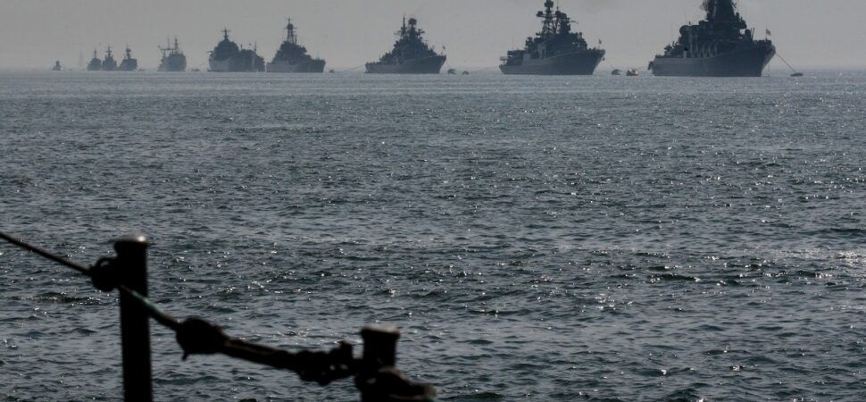 Rosyjskie okręty wojenne. / Zdjęcie: Jamestown Foundation
