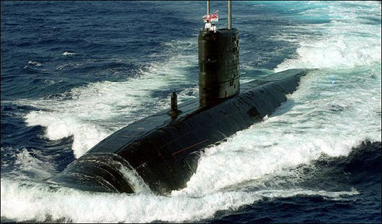 Atomowy okręt podwodny HMS Sceptre. / Zdjęcie: www.thesun.co.uk