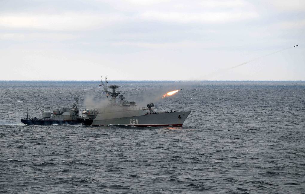 Okręt ZOP Yeisk. / Zdjęcie: Aleksiej Druzhinin/Biuro Prasy i Informacji Prezydenta Rosji/TASS