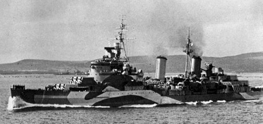 Brytyjski krążownik lekki Belfast, który później tak dzielnie walczył z Scharnhorstem. / Zdjęcie: „Ships of the World”