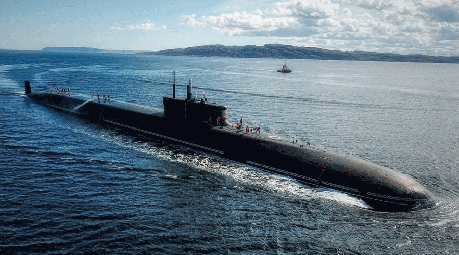 Rosyjski atomowy okręt podwodny Imperator Aleksander III. / Zdjęcie: Marynarka Wojenna Rosji