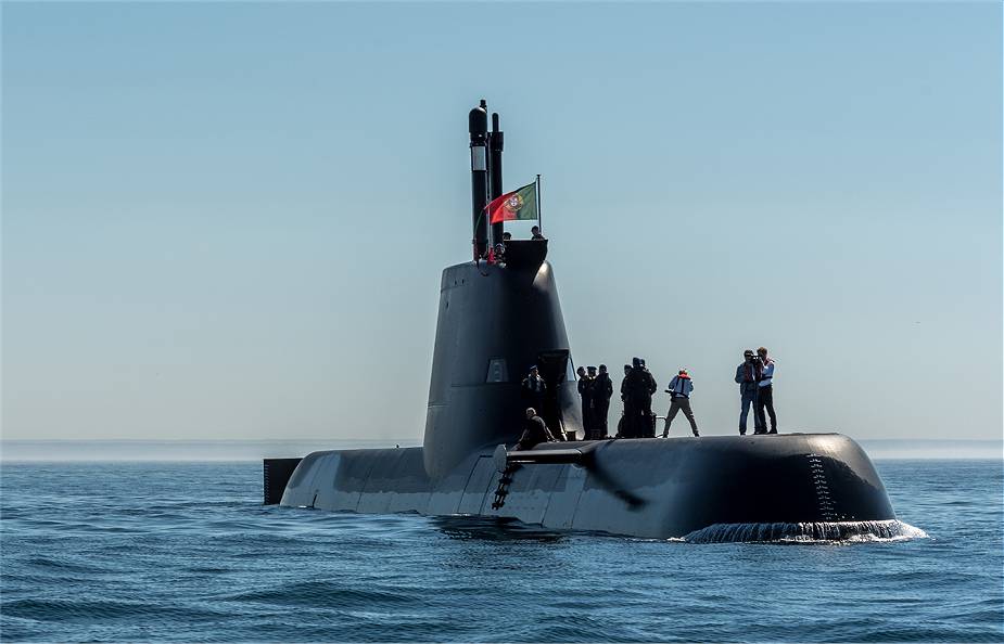 Okręt podwodny o napędzie dieslowo-elektrycznym NRP Tridente Portugalskiej Marynarki Wojennej.  / Zdjęcie: Portugalska Marynarka Wojenna