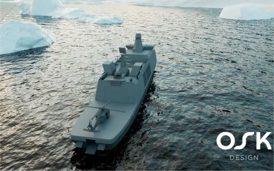 Artystyczna wizja przyszłego projektu fregaty arktycznej. / Zdjęcie: OSK Design