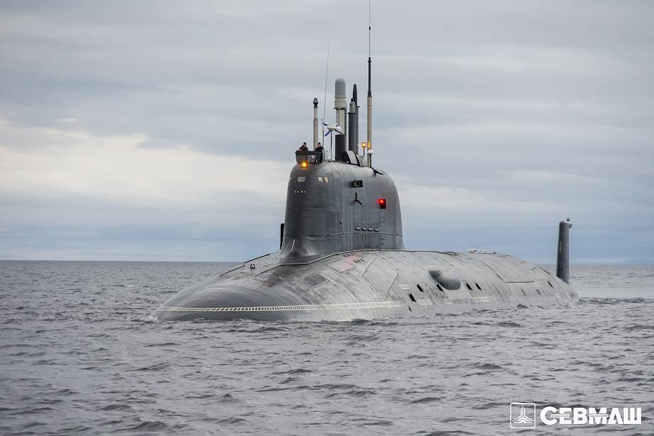 Szturmowy okręt podwodny K561 Kazan Yasen-M. / Zdjęcie: Twitter @ Cyberspec1