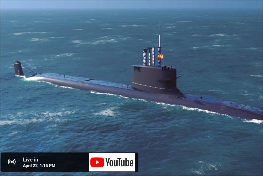 Nowy hiszpański nowy okręt podwodny S-81 Isaac Peral. 