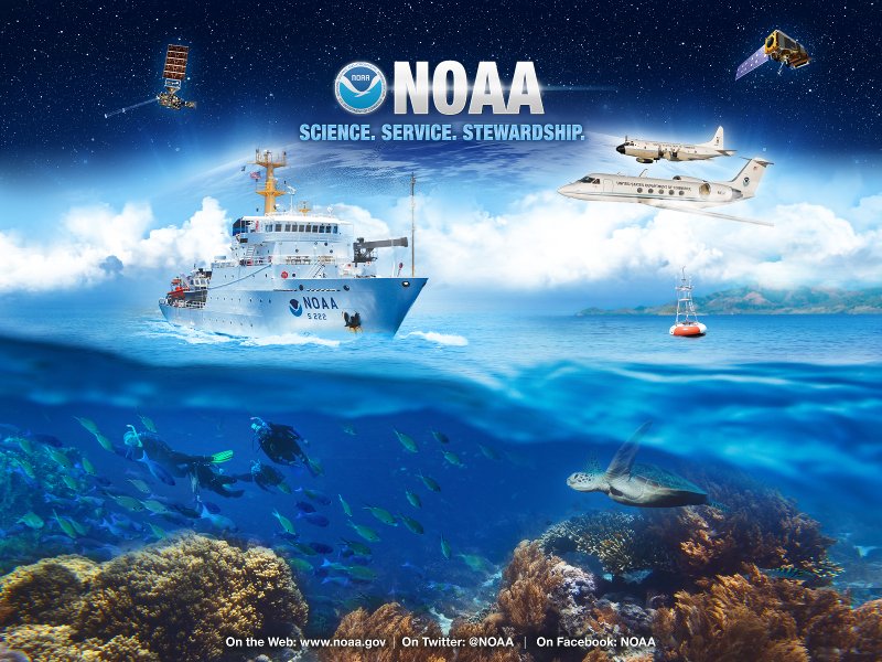 Grafika prezentująca źródła danych NOAA / Credits - NOAA