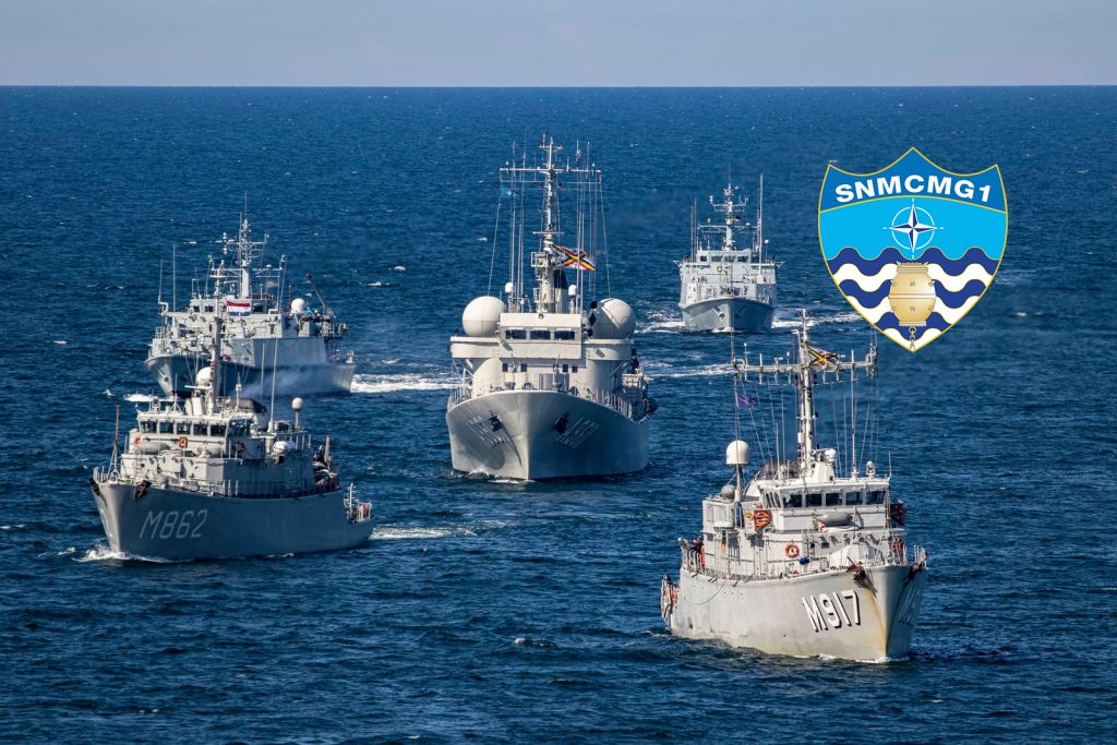 Okręty Stałego Zespołu Sił Obrony Przeciwminowej NATO Grupa 1 (ang. SNMCMG-1). / Zdjęcie: Marynarka Wojenna RP