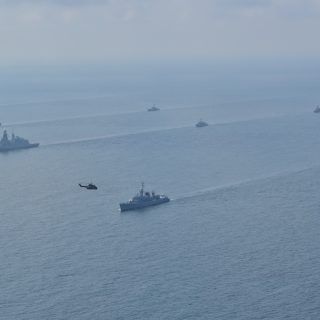 Okręty uczestniczące w ćwiczeniach pk. Breeze 2021 w Bułgarii. / Zdjęcie: www.navy.mod.bg