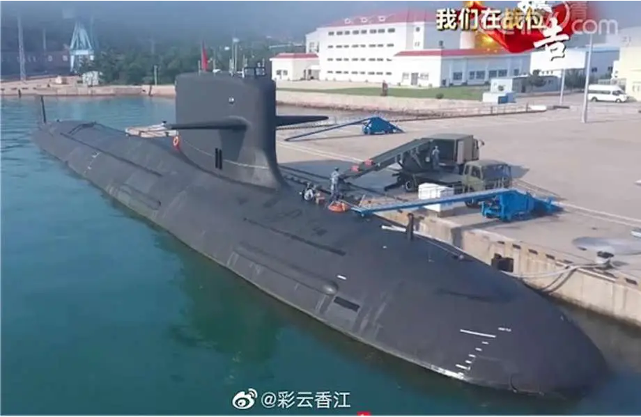 Okręt podwodny typu 093 o napędzie atomowym. / Zdjęcie:  Weibo