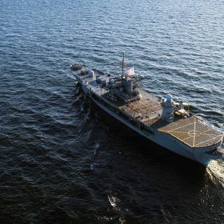 Okręt dowodzenia typu Blue Ridge USS Mount Whitney (LCC 20) uczestniczący w ćwiczeniach Baltic Operations 2023 (BALTOPS 23) na Morzu Bałtyckim, 4 czerwca 2023 r. / Zdjęcie: US Navy