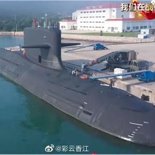 Okręt podwodny typu 093 o napędzie atomowym. / Zdjęcie: Weibo
