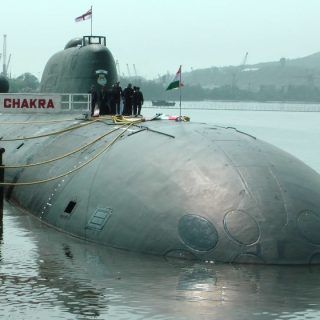 Atomowy okręt podwodny INS Chakra (K-152 Nierpa). / Zdjęcie: Ajai Shukla/Wikimedia
